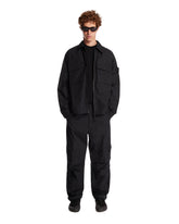 Black 1200018 Ghost Cotton Overshirt | PDP | Antonia