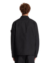 Black 1200018 Ghost Cotton Overshirt | PDP | Antonia