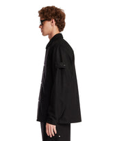 Black Wool Overshirt | PDP | Antonia