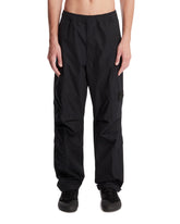 Black Cotton Cargo Trousers | PDP | Antonia