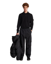 Black Cotton Cargo Trousers | PDP | Antonia
