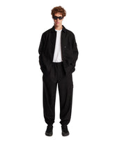 Black Wide-Leg Wool Trousers | PDP | Antonia