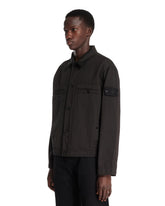 Black Cotton and Wool Coach Jacket | PDP | Antonia