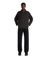 Black Cotton and Wool Coach Jacket | PDP | Antonia