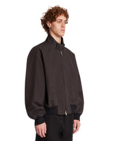 Brown Minimal Bomber Jacket | PDP | Antonia