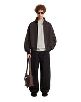 Brown Minimal Bomber Jacket | PDP | Antonia