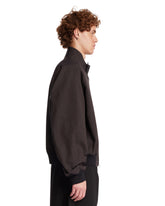 Brown Minimal Bomber Jacket | PDP | Antonia