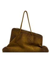 Green Suede Large Passeggiata Bag | PDP | Antonia