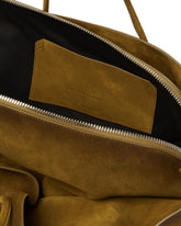 Green Suede Large Passeggiata Bag | PDP | Antonia