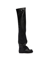 Black Robin OTK Flat Thigh-High Boots - Women's shoes | PLP | Antonia
