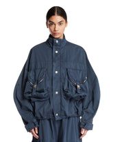 Blue Washed Bomber Jacket | PDP | Antonia