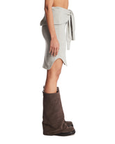 Gray Trompe-l'oeil Skirt | PDP | Antonia