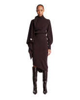 Purple Cashmere and Wool Midi Dress | PDP | Antonia