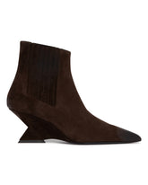 Brown Suede Cheope Ankle Boots | PDP | Antonia