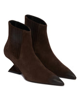 Brown Suede Cheope Ankle Boots | PDP | Antonia
