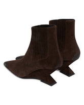 Brown Suede Cheope Ankle Boots | PDP | Antonia