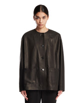 Black Quintus Leather Jacket | PDP | Antonia