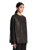 Black Quintus Leather Jacket | PDP | Antonia