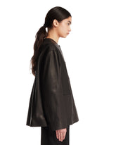 Black Quintus Leather Jacket | PDP | Antonia