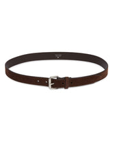 Brown Geo Suede Belt | PDP | Antonia