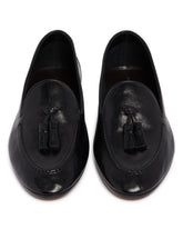 Black Caden Leather Loafers | PDP | Antonia
