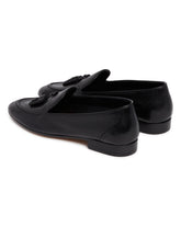 Black Caden Leather Loafers | PDP | Antonia