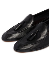 Black Caden Leather Loafers | PDP | Antonia