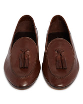 Brown Caden Leather Loafers | PDP | Antonia