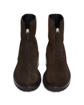 Brown Nobilis Suede Pull-On Boots | PDP | Antonia