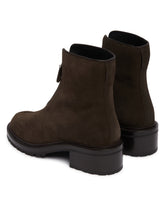 Brown Nobilis Suede Pull-On Boots | PDP | Antonia