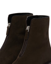 Brown Nobilis Suede Pull-On Boots | PDP | Antonia