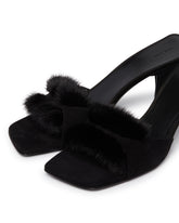 Black Suede Mules | PDP | Antonia