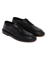 Black Lace-Up Derby Shoes | PDP | Antonia