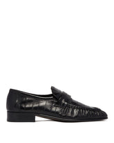 Black Eelskin Loafers - THE ROW | PLP | Antonia