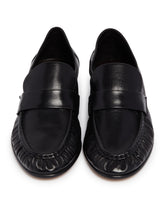 Black Soft Leather Loafers | PDP | Antonia