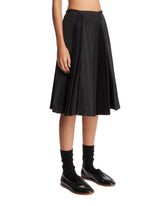 Black Pleated Midi Skirt | PDP | Antonia