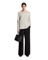 Black Wide-Leg Wool Trousers | PDP | Antonia