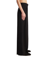 Black Wide-Leg Wool Trousers | PDP | Antonia