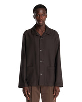 Brown Wool Shirt | PDP | Antonia