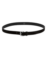 Black Geo Suede Belt | PDP | Antonia