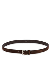Brown Geo Suede Belt | PDP | Antonia