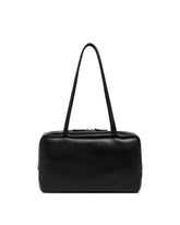 Black Astra Leather Bowling Bag | PDP | Antonia
