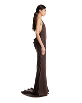 Brown Silk Long Dress | PDP | Antonia