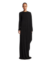 Black Asymmetric Long Dress | PDP | Antonia