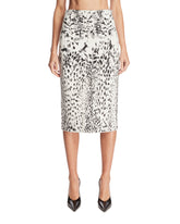 White Jacquard Velvet Skirt | PDP | Antonia