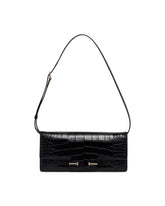 Black T-Strap Leather Bag | PDP | Antonia