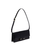 Black T-Strap Leather Bag | PDP | Antonia