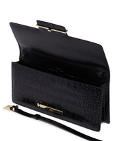 Black T-Strap Leather Bag | PDP | Antonia