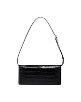 Black T-Strap Leather Bag | PDP | Antonia
