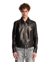 Black Leather Zip Jacket | PDP | Antonia